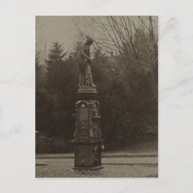 Carte Postale Fontaine à boire à Wright Park (Devant)