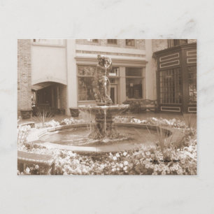 Carte Postale Fontaine à fleurs