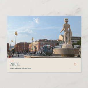 Carte Postale Fontaine Apollon à la Place Masséna, Nice