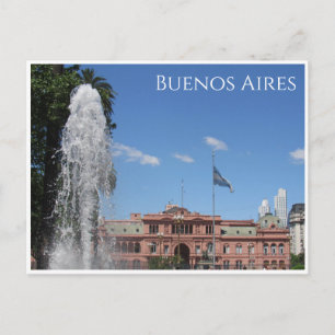 Carte Postale fontaine casa rosada