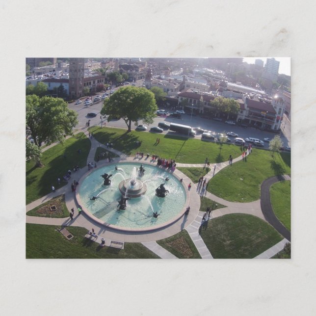 Carte Postale Fontaine commémorative Kansas City de JC Nichols (Devant)