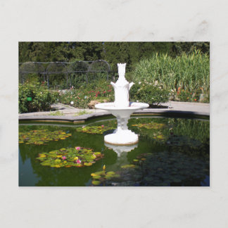 Carte Postale Fontaine dans le jardin botanique