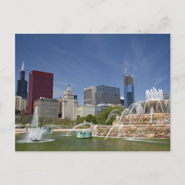 Carte Postale Fontaine de Buckingham située à Grant Park, 2 (Devant)