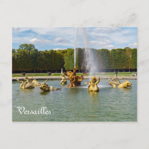 Carte Postale Fontaine de dragon dans le jardin de Versailles - 