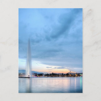 Carte Postale Fontaine de Genève, Suisse