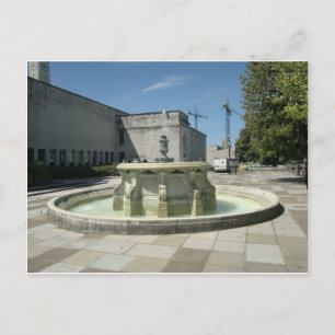 Carte Postale Fontaine de la bibliothèque Southampton