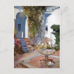 Carte Postale Fontaine de l'Alcazin Sevilla par Joaquín Sorolla