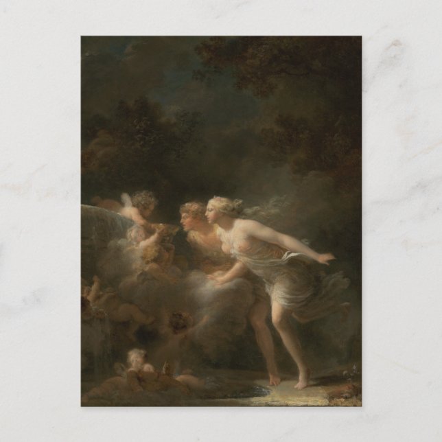 Carte Postale Fontaine de l'Amour de Jean-Honore Fragonard (Devant)