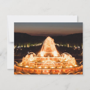 Carte Postale Fontaine de Latone éclairée, Versailles