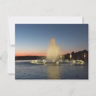 Carte Postale Fontaine de Neptune illuminée la nuit à Versailles