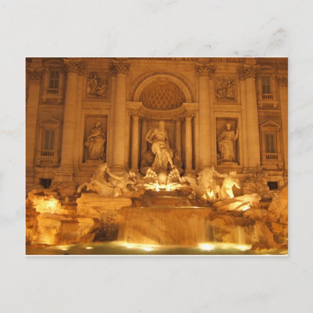 Carte Postale Fontaine de Trevi (Devant)