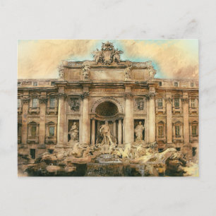 Carte Postale Fontaine de Trevi