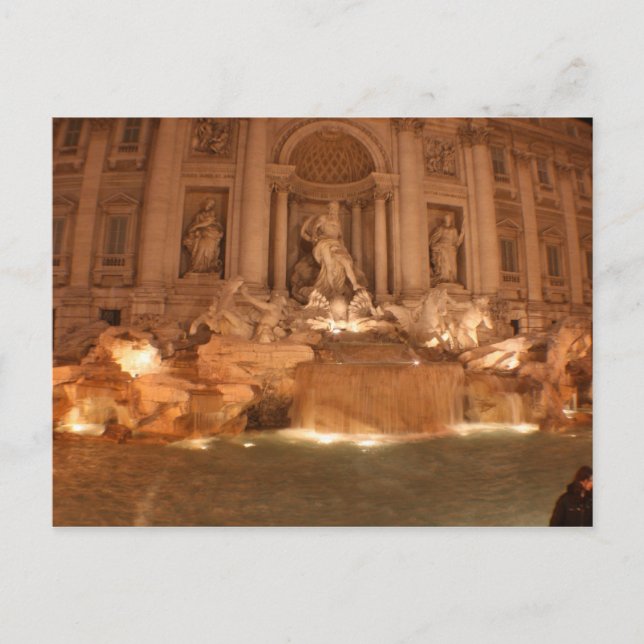 Carte Postale Fontaine de Trevi (Devant)