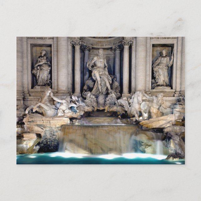 Carte Postale Fontaine de Trevi (Devant)
