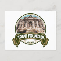 Fontaine de Trevi Badge Rome Italie