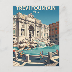 Carte Postale Fontaine de Trevi Italie