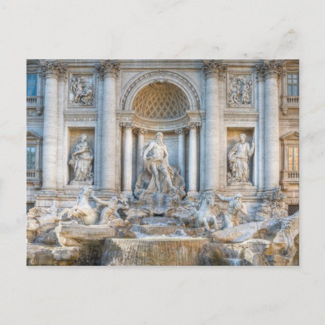 Carte Postale Fontaine de Trevi (italienne : Fontana di Trevi) 5 (Devant)