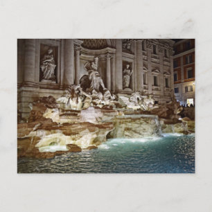 Carte Postale Fontaine de Trevi - Roma, Italia