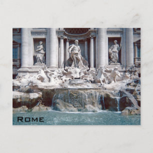 Carte Postale Fontaine de Trevi Rome