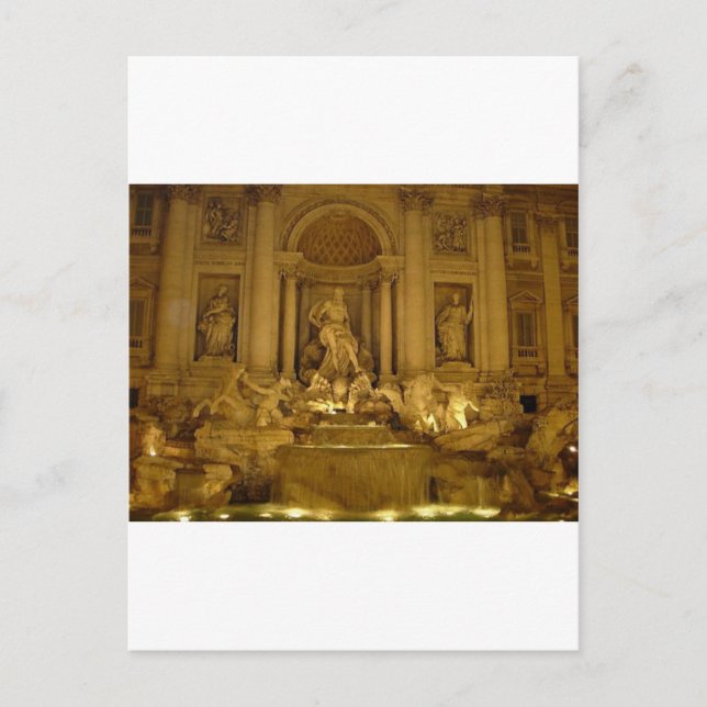 Carte Postale Fontaine de Trivi (Devant)