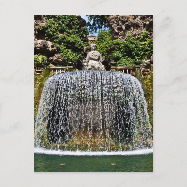 Carte Postale Fontaine de Villa D'Este (Devant)