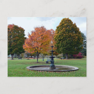 Carte Postale Fontaine en Lyndonville, Vermont, Bandstand Park