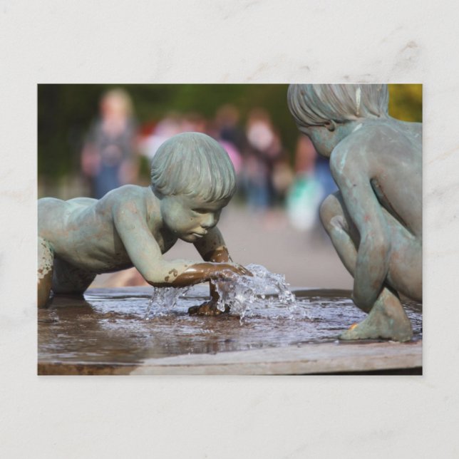 Carte Postale Fontaine pour enfants (Devant)