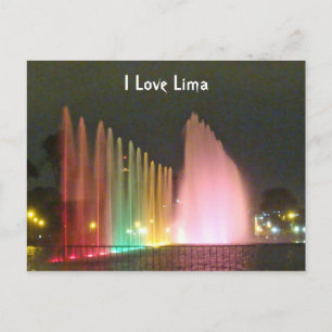 Carte Postale Fontaines d'eau magique - Circuito del Magico del