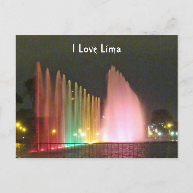 Carte Postale Fontaines d'eau magique - Circuito del Magico del  (Devant)