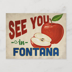 Carte Postale Fontana California Apple - Vintage voyage