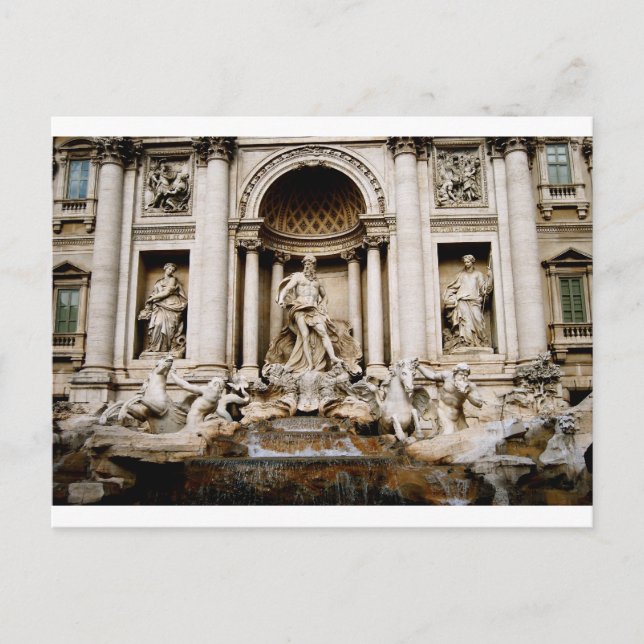 Carte Postale Fontana Di Trevi (Devant)