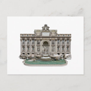 Carte Postale Fontana di Trevi : Fontaine de Trevi : Modèle 3D :