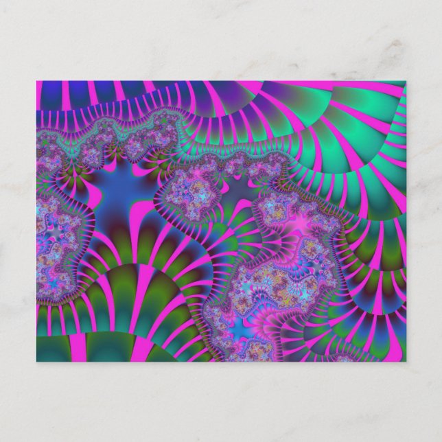 Carte Postale Fonte pourpre arc-en-ciel (Devant)
