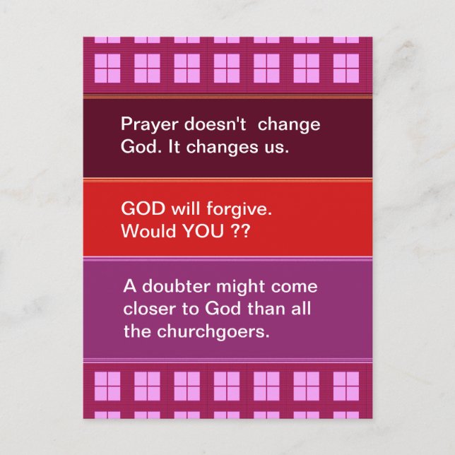 Carte Postale Food for thought : Practical Wisdom Words (Devant)