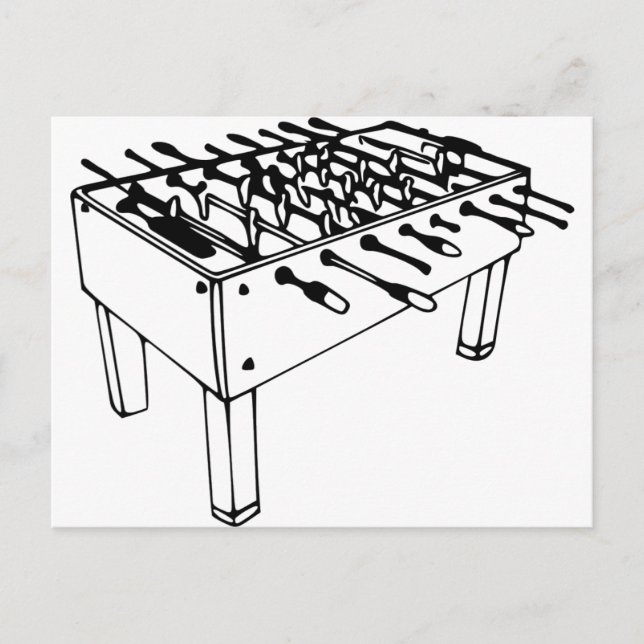 Carte Postale Foosball - Football de table (Devant)