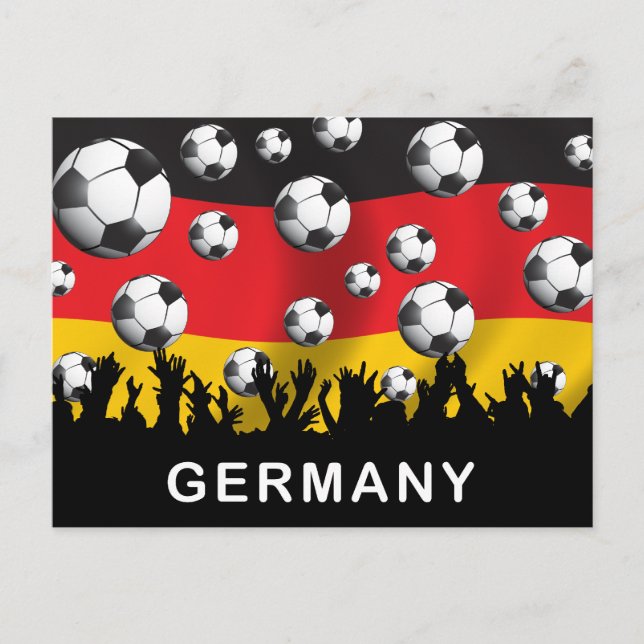 Carte Postale Football Allemagne (Devant)