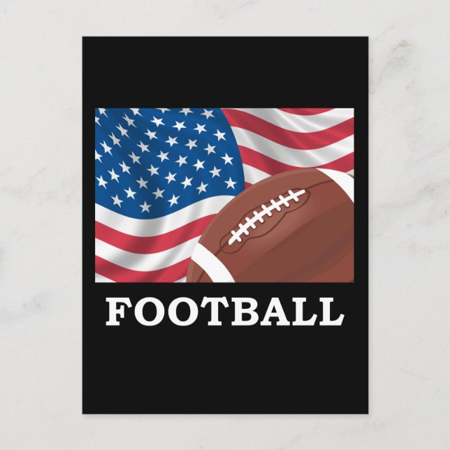 Carte Postale Football américain (Devant)