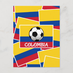 Carte Postale Football Colombie