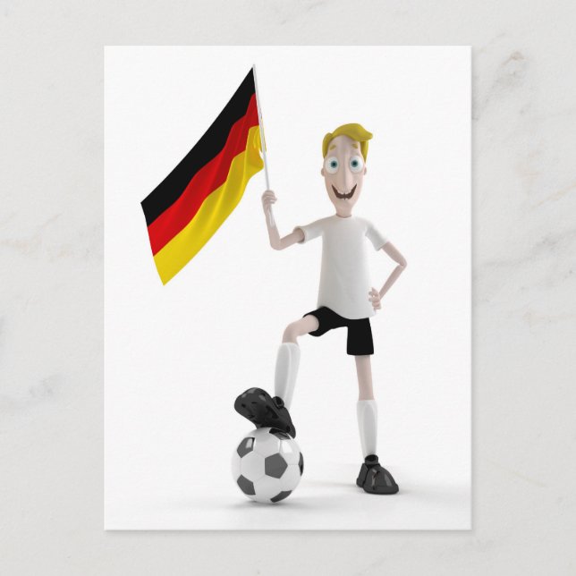Carte Postale Football en Allemagne (Devant)