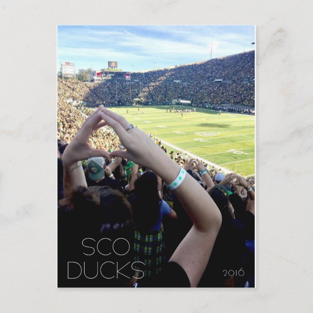 Carte Postale Football en Oregon 2016 (Devant)