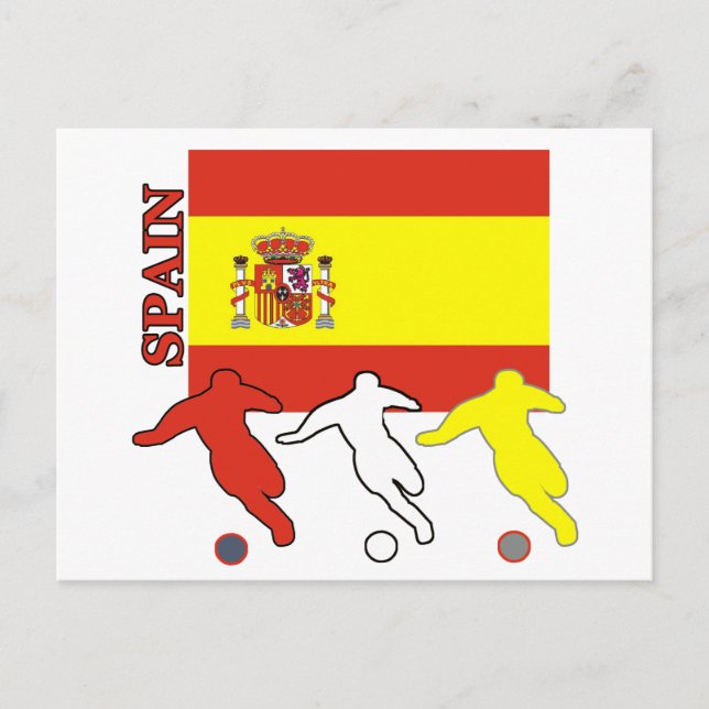 Carte Postale Football Espagne (Devant)