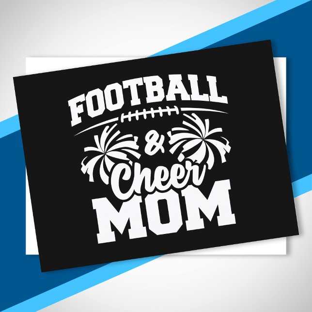 Carte Postale Football et Cheer Mom - Sports lycéens (Créateur téléchargé)