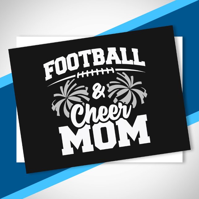 Carte Postale Football et Cheer Mom - Sports lycéens (Créateur téléchargé)