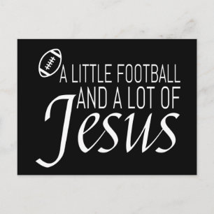Carte Postale Football et Jésus