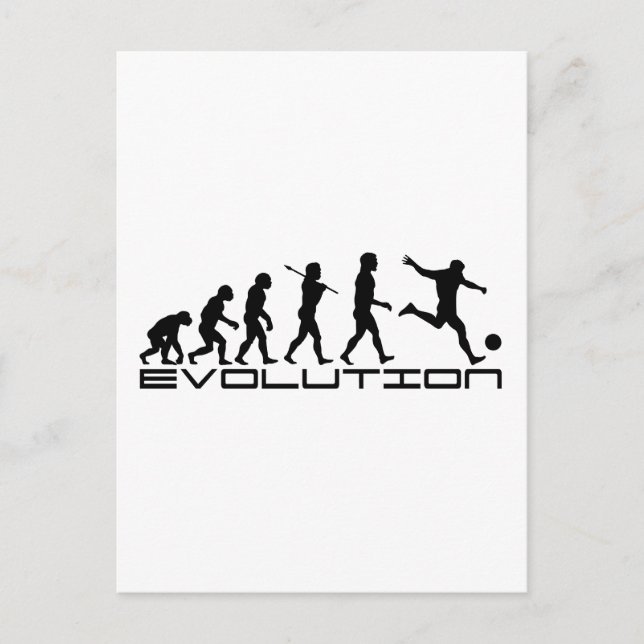Carte Postale Football Football Sport Evolution Art (Devant)