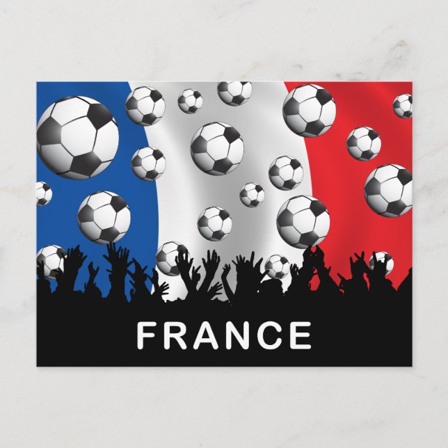 Carte Postale Football France (Devant)