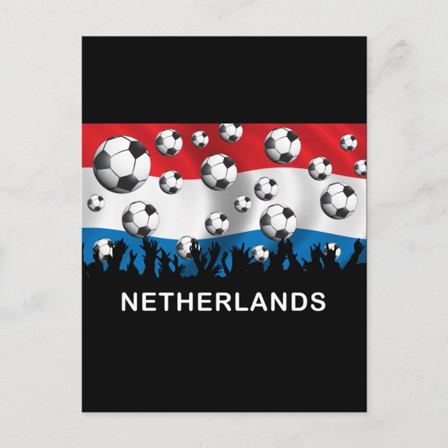 Carte Postale Football Pays-Bas (Devant)