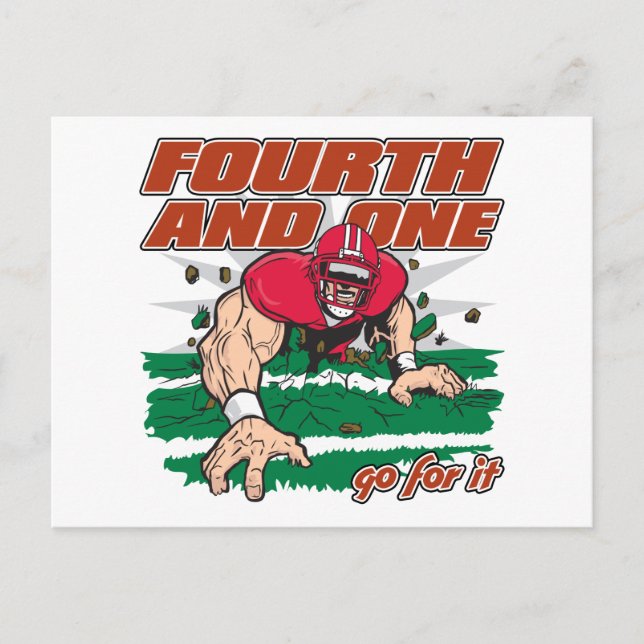 Carte Postale Football quatrième et un (Devant)
