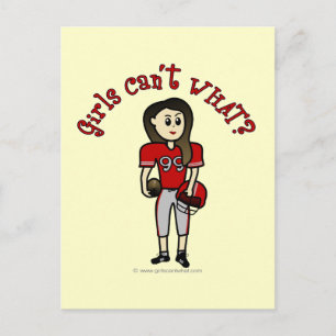 Carte Postale Football rouge clair