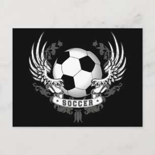 Carte postale Football Soccer Wings